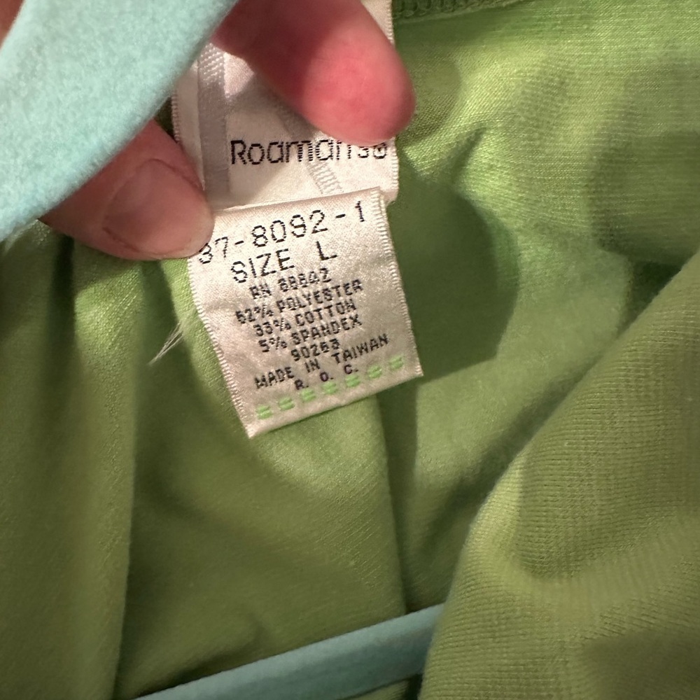 Roaman's Light Green Top